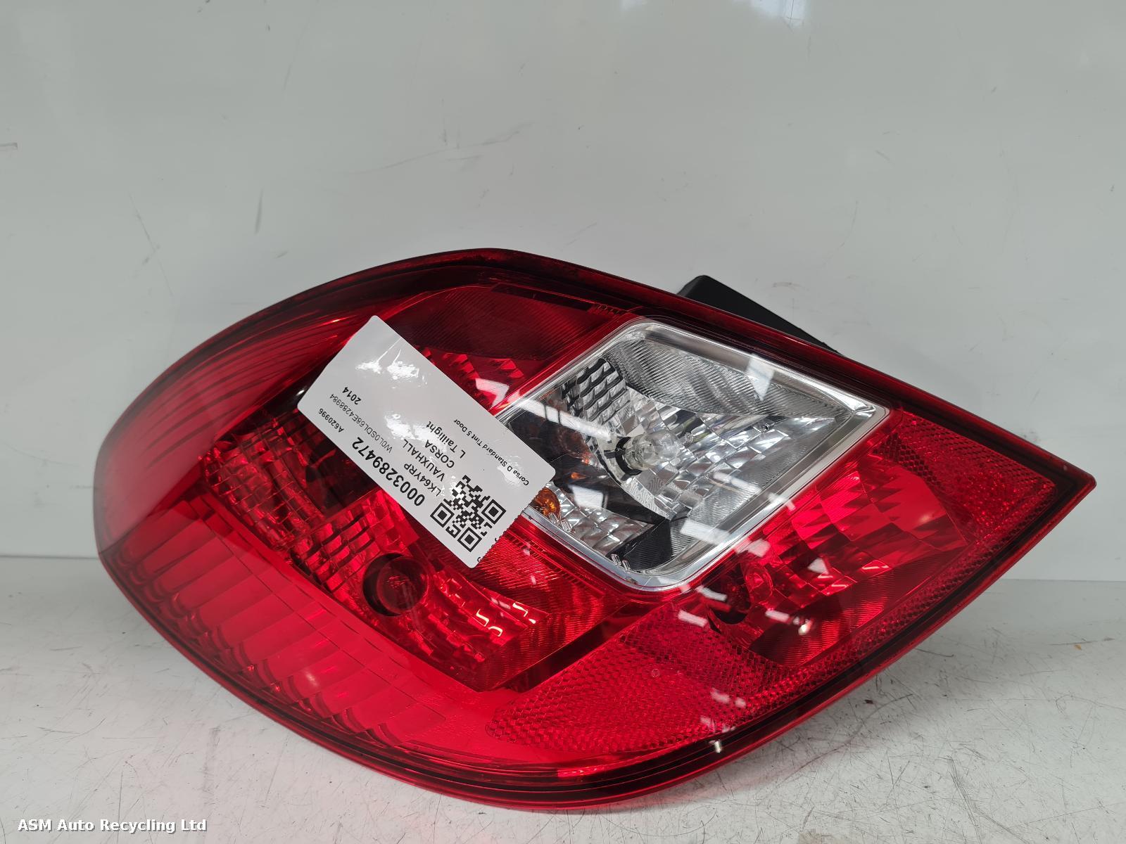 View Auto part L Taillight Vauxhall Corsa 2014
