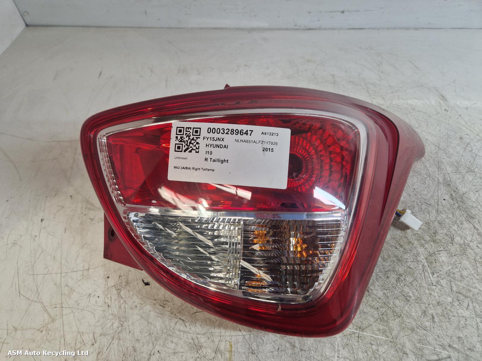 View Auto part R Taillight Hyundai I10 2015