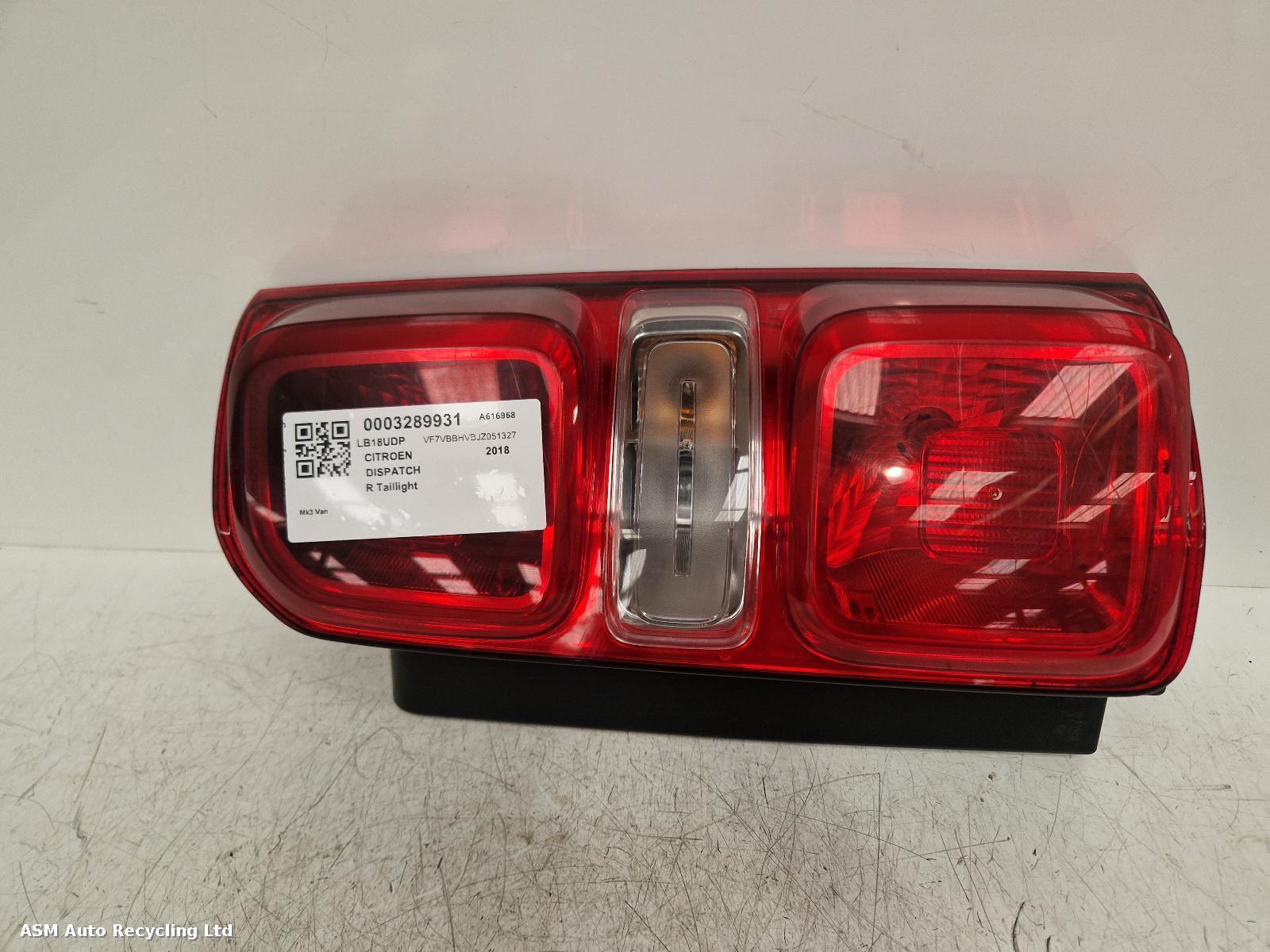 View Auto part R Taillight Citroen Dispatch 2018