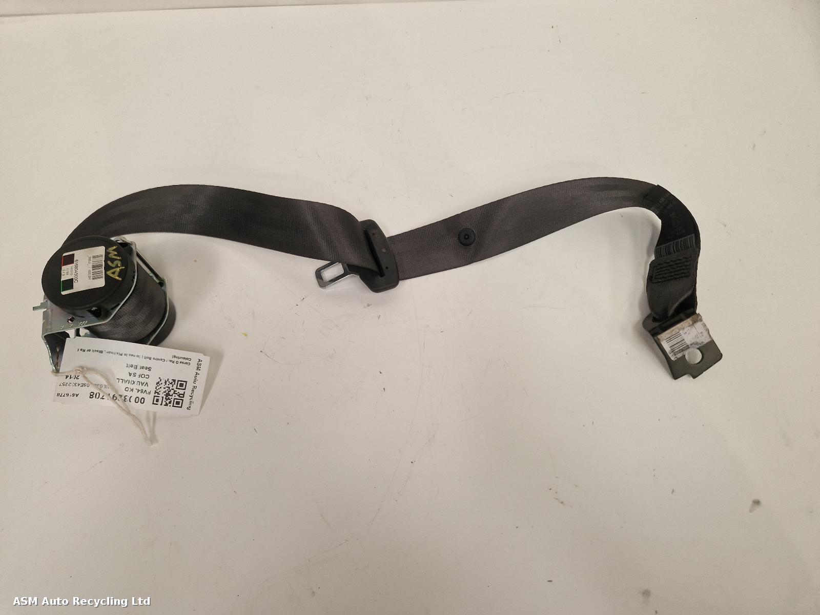 View Auto part Seat Belt Vauxhall Corsa 2014