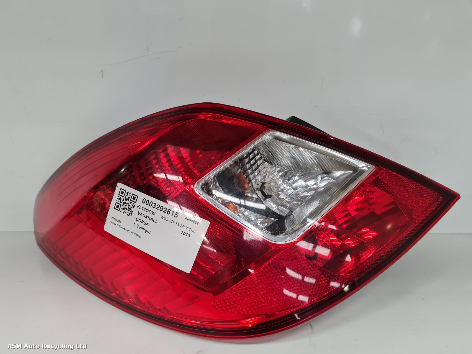 View Auto part L Taillight Vauxhall Corsa 2013