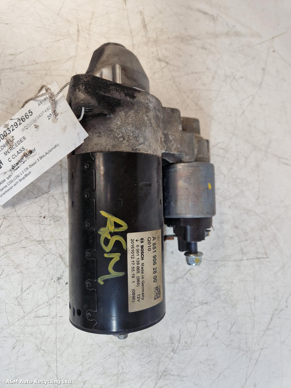 View Auto part Starter Motor Mercedes C Class 2016