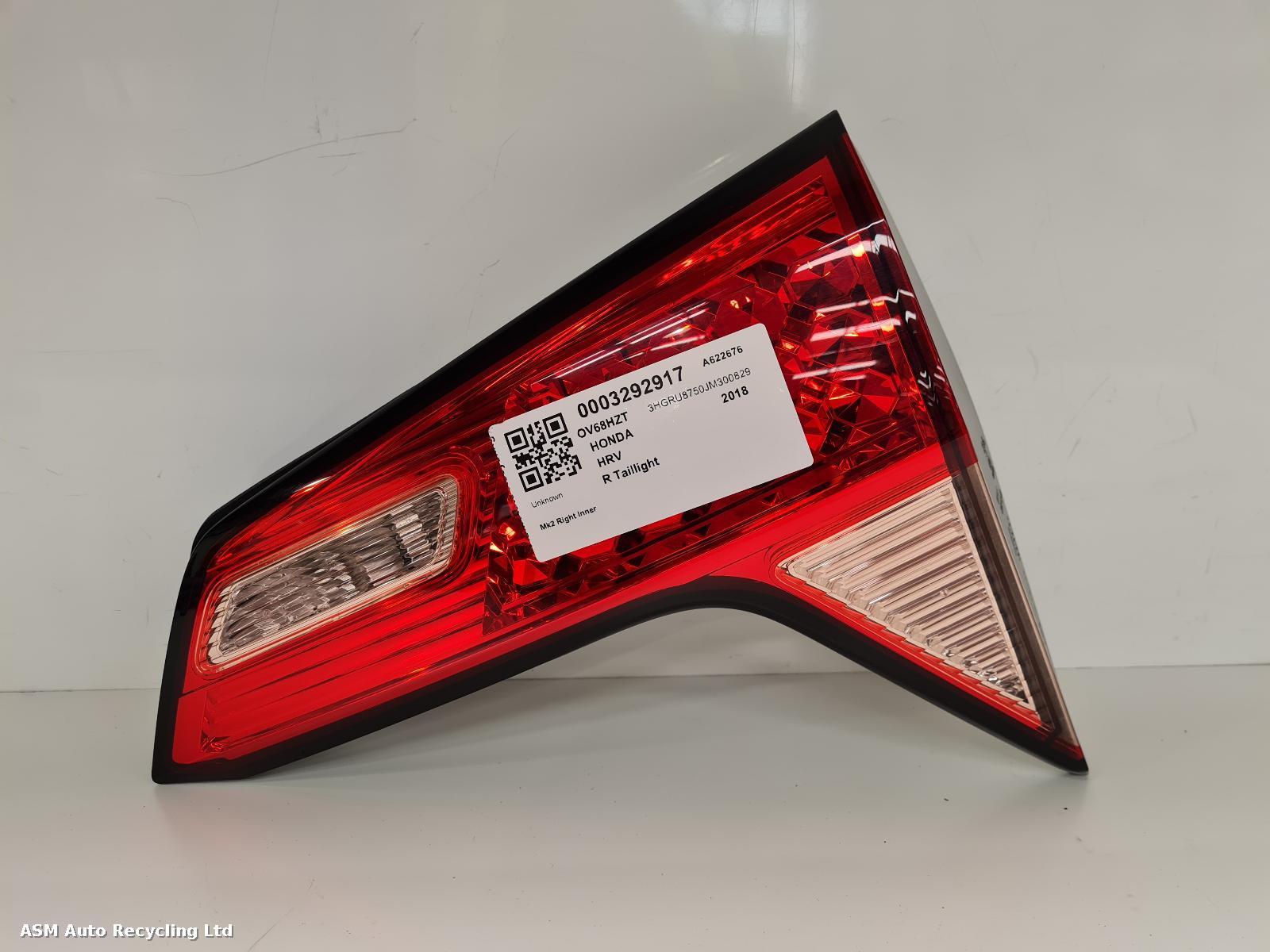 View Auto part R Taillight Honda Hrv 2018