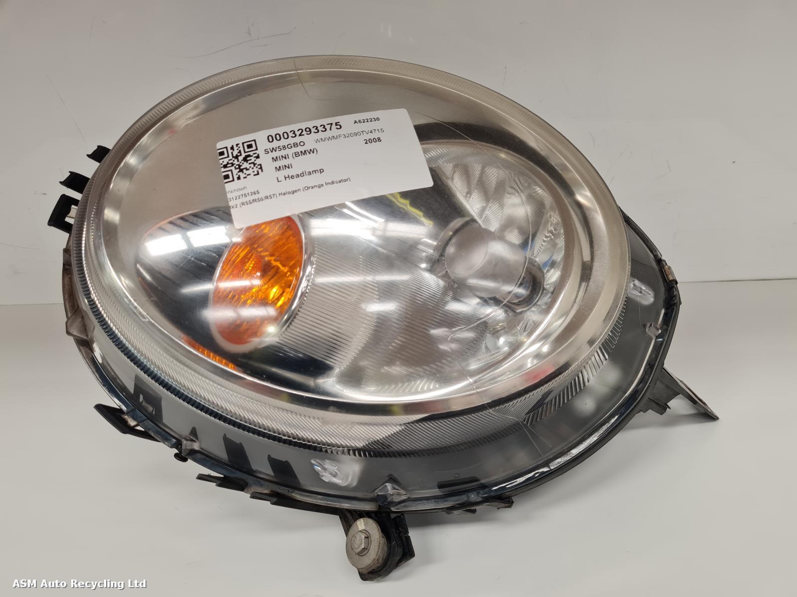 View Auto part L Headlamp Mini (bmw) Mini 2008