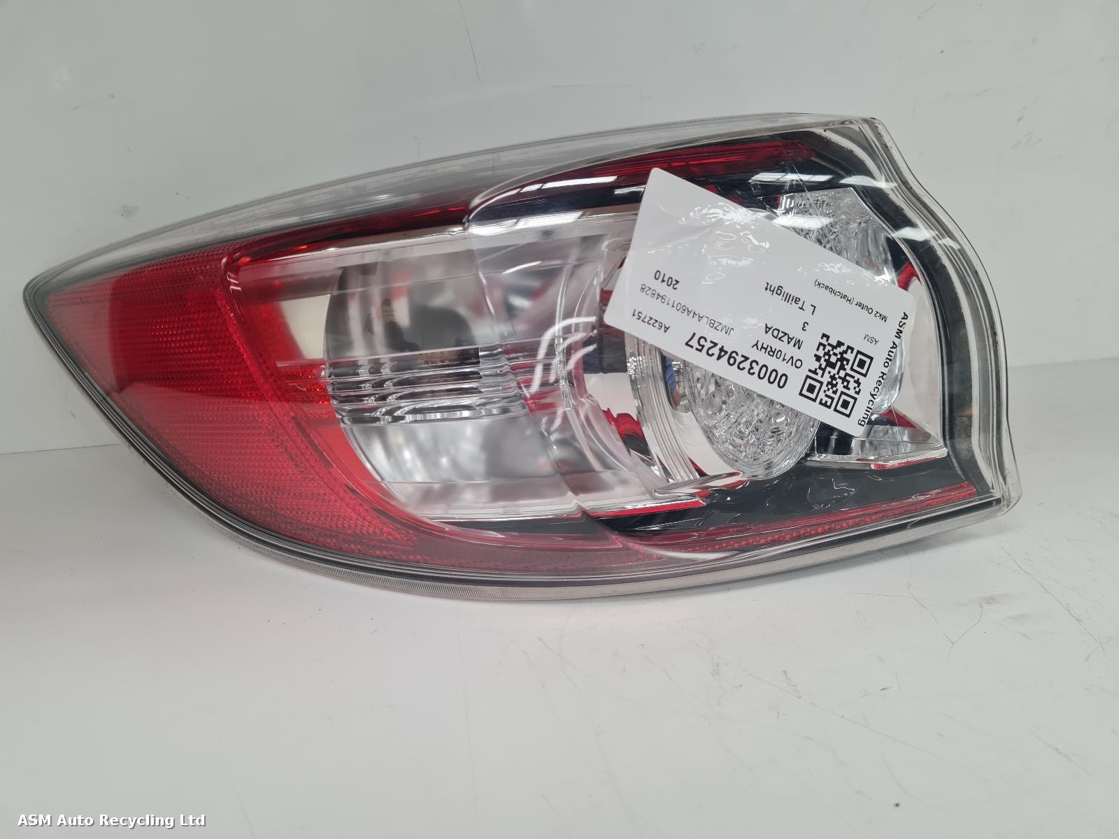 View Auto part L Taillight Mazda 3 2010