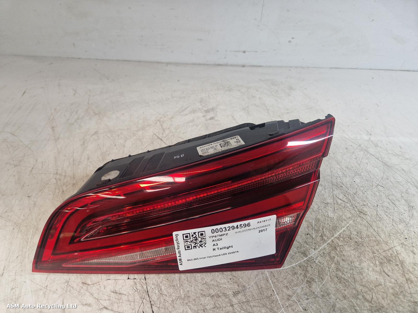 View Auto part R Taillight Audi A3 2017