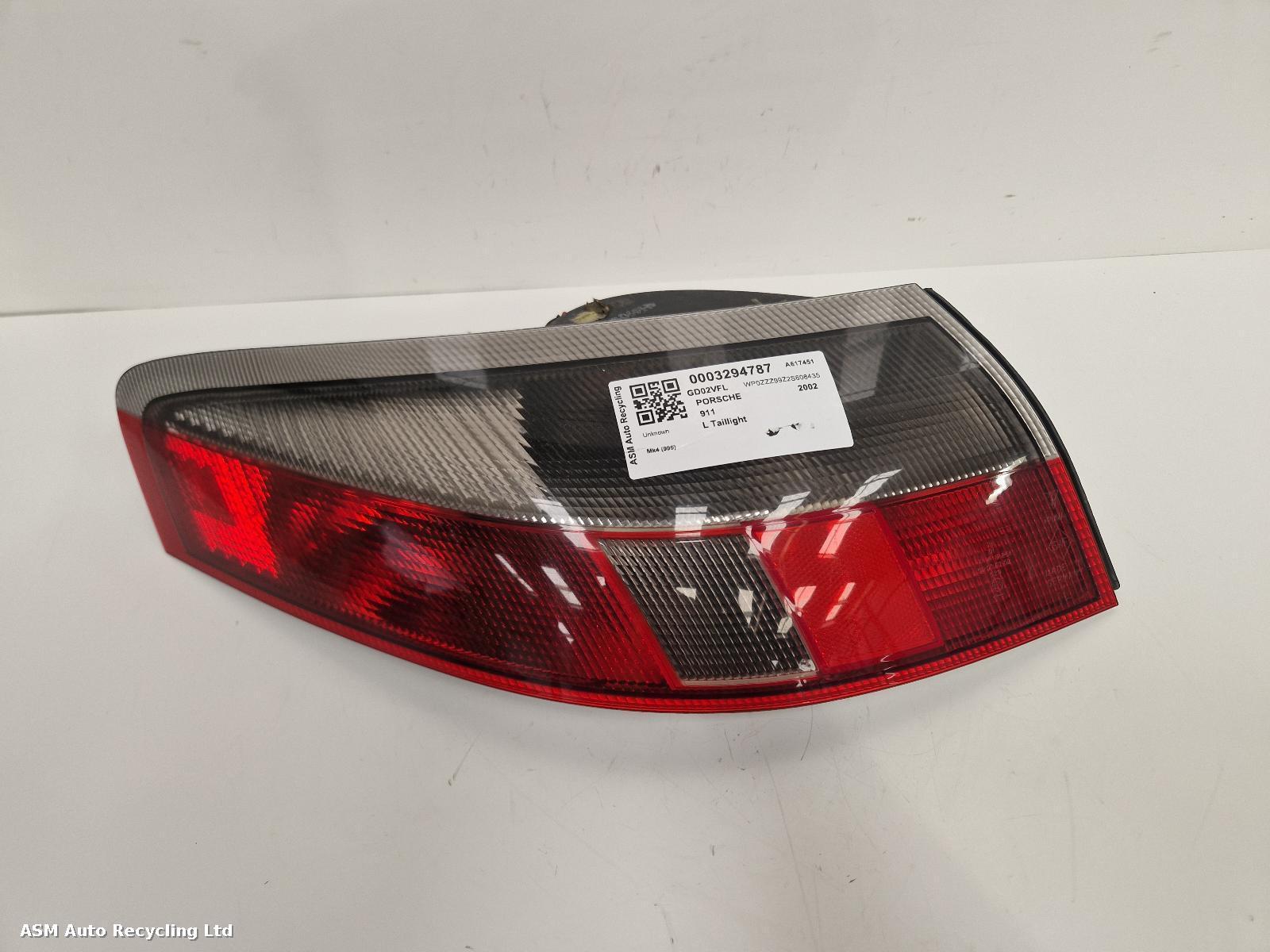 View Auto part L Taillight Porsche 911 2002