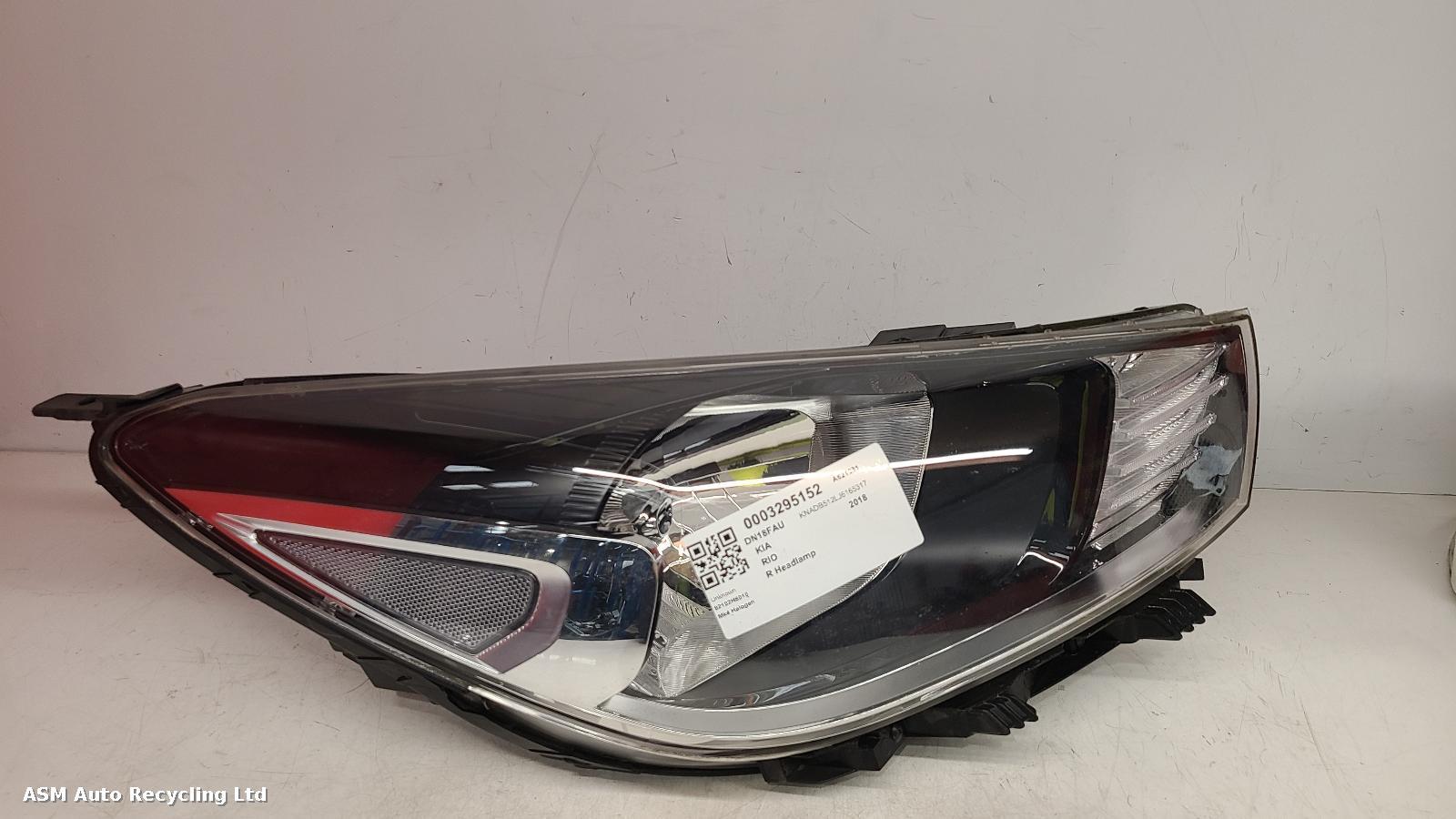 View Auto part R Headlamp Kia Rio 2018