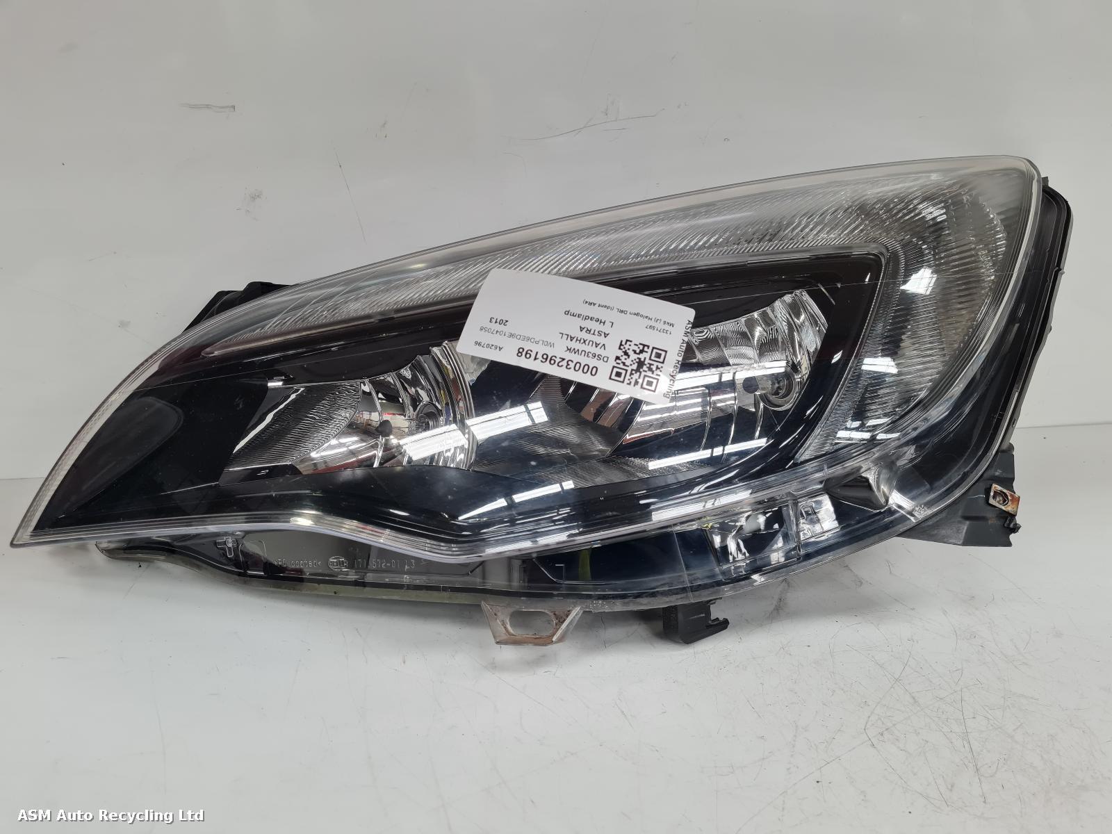 View Auto part L Headlamp Vauxhall Astra 2013