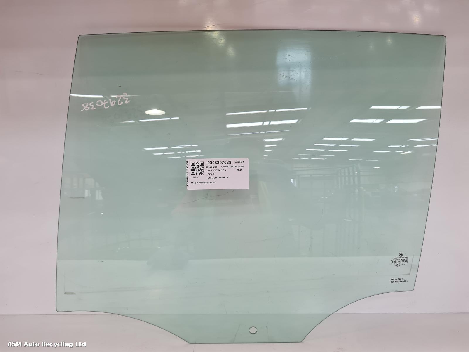 View Auto part LR Door Window Volkswagen Golf 2009