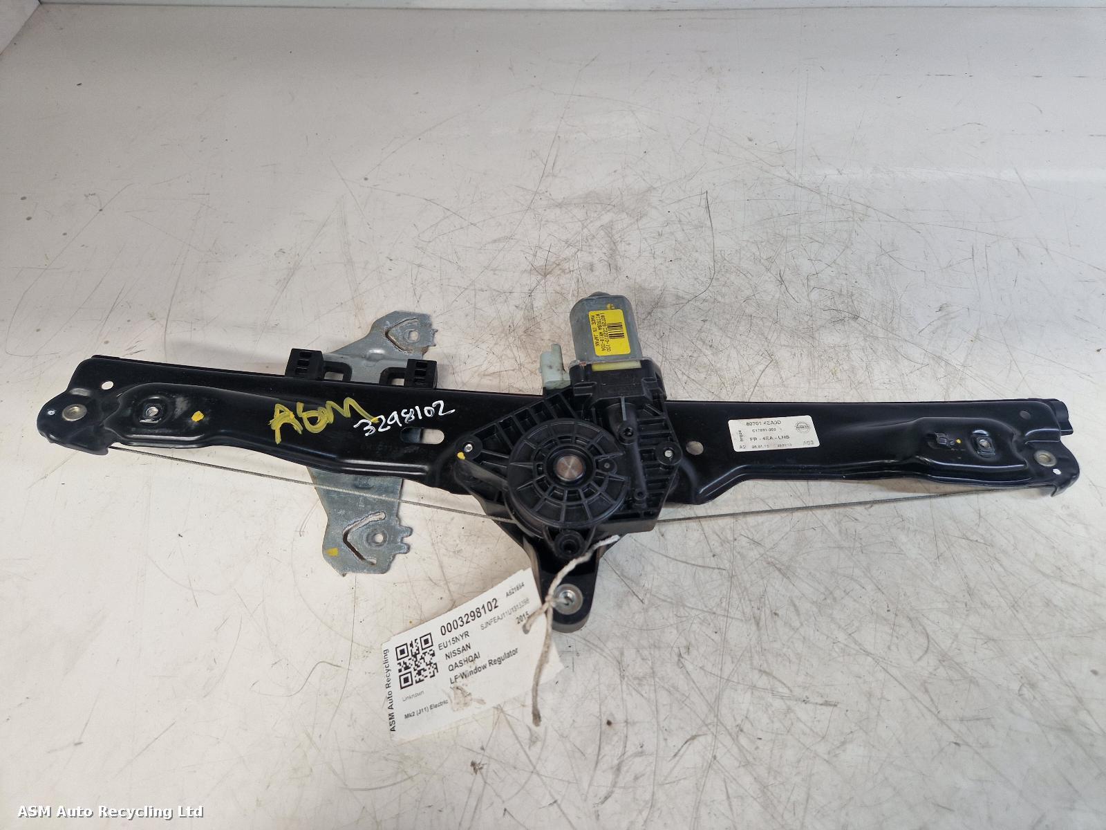 View Auto part LF Window Regulator Nissan Qashqai 2015