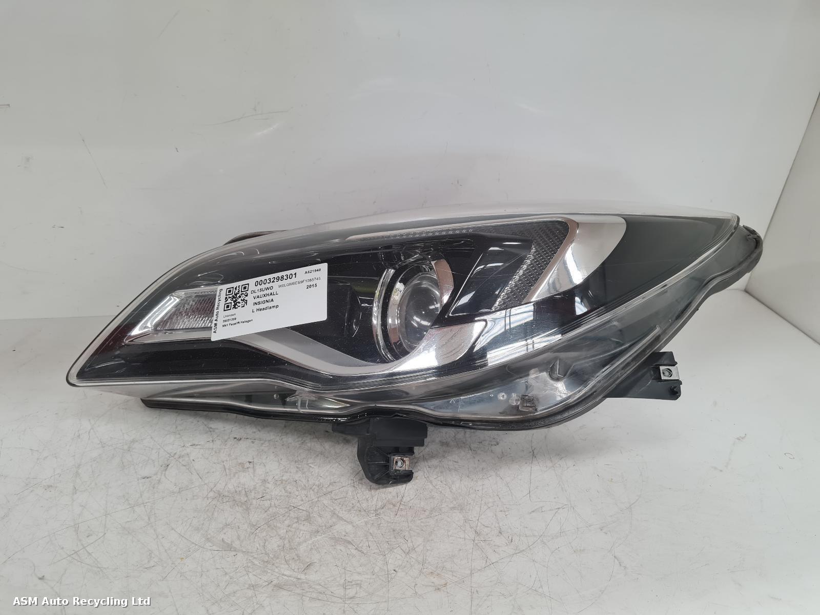 View Auto part L Headlamp Vauxhall Insignia 2015