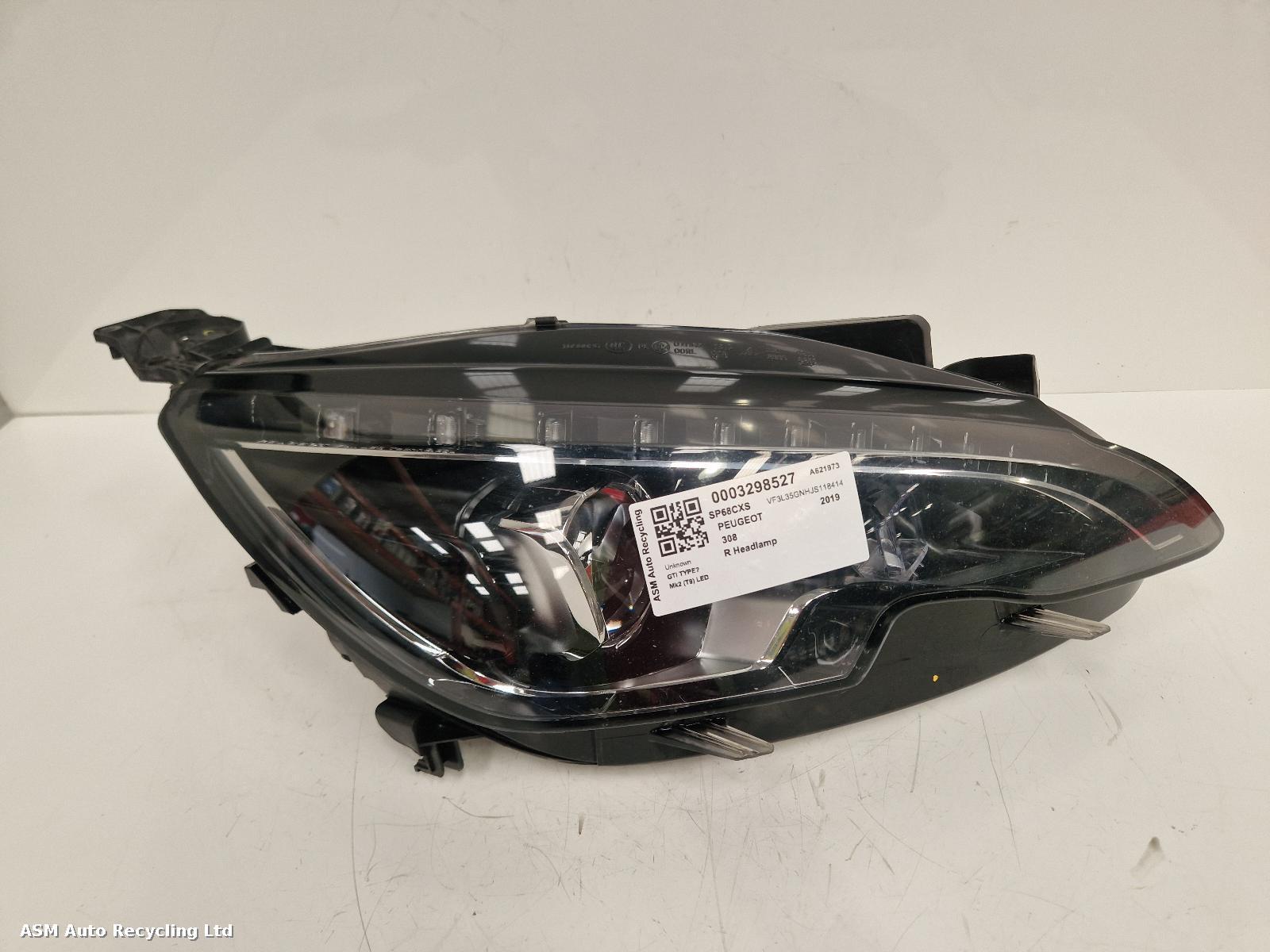 View Auto part R Headlamp Peugeot 308 2019