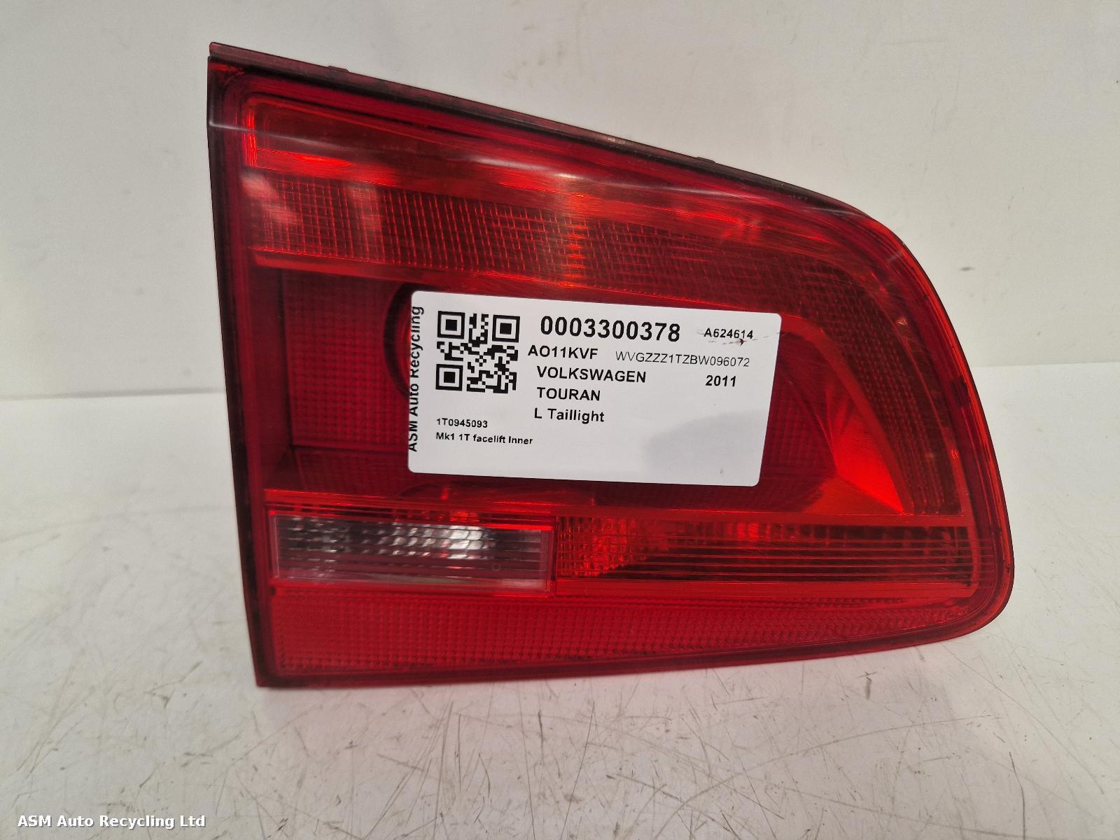 View Auto part L Taillight Volkswagen Touran 2011
