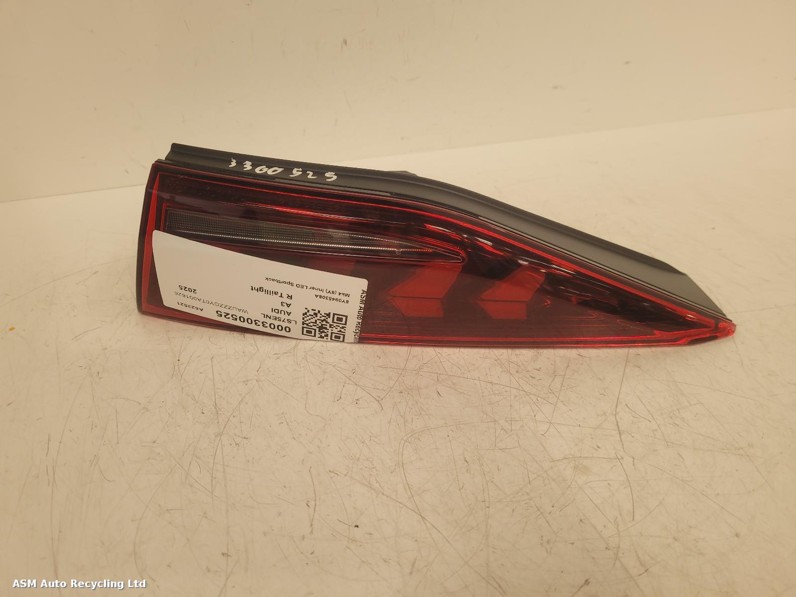 View Auto part R Taillight Audi A3 2025