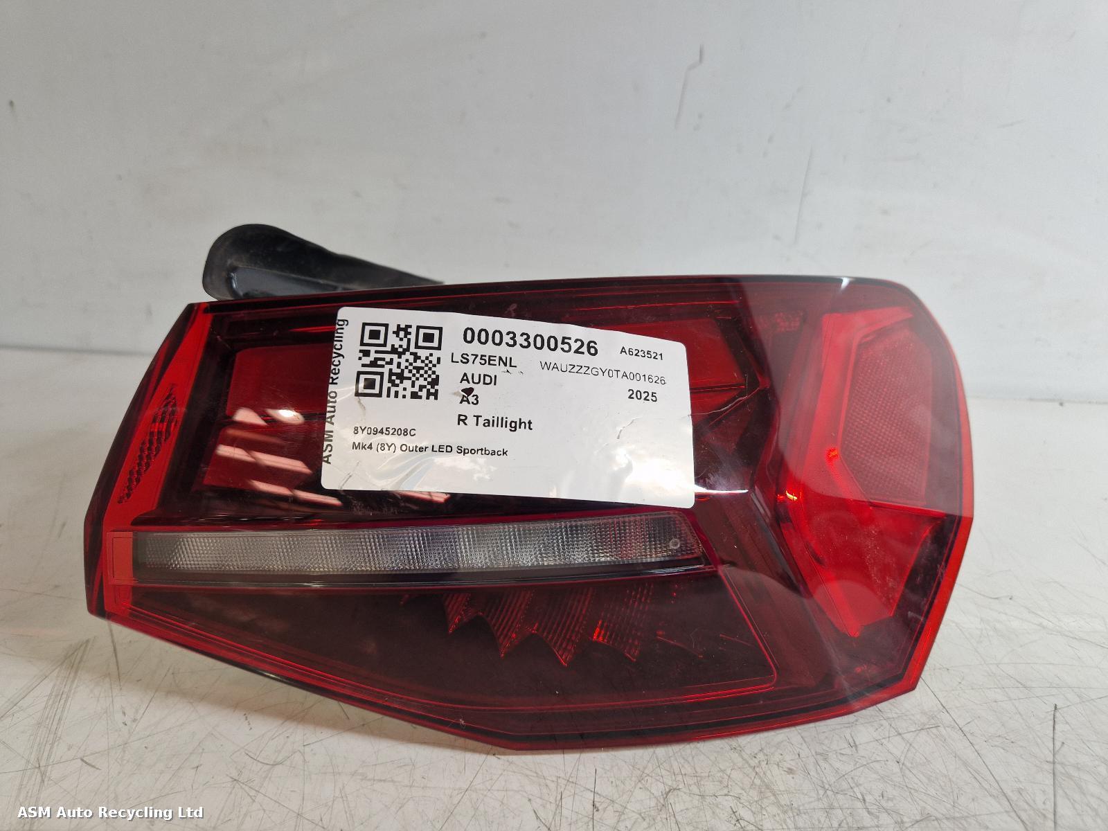 View Auto part R Taillight Audi A3 2025