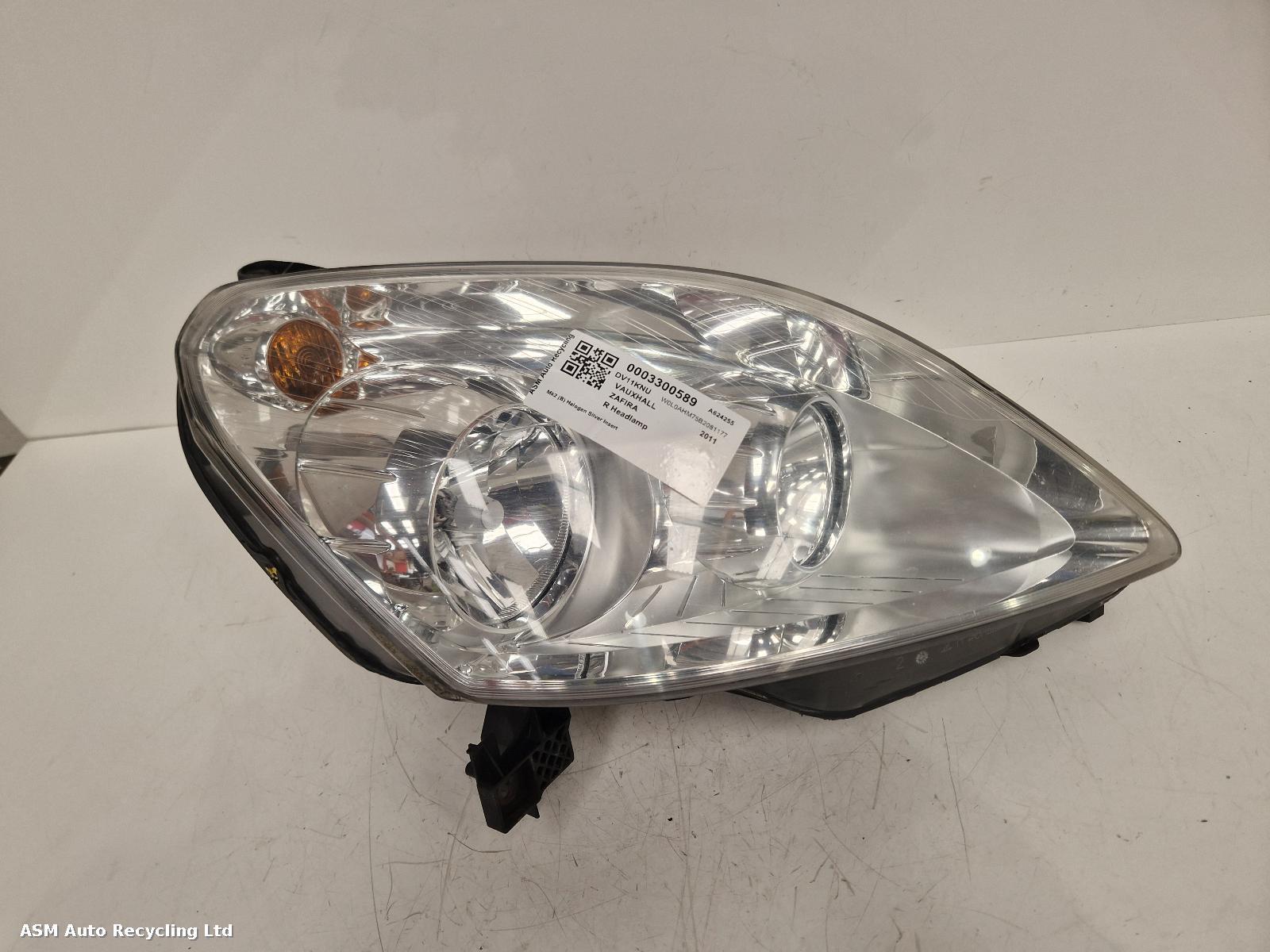 View Auto part R Headlamp Vauxhall Zafira 2011