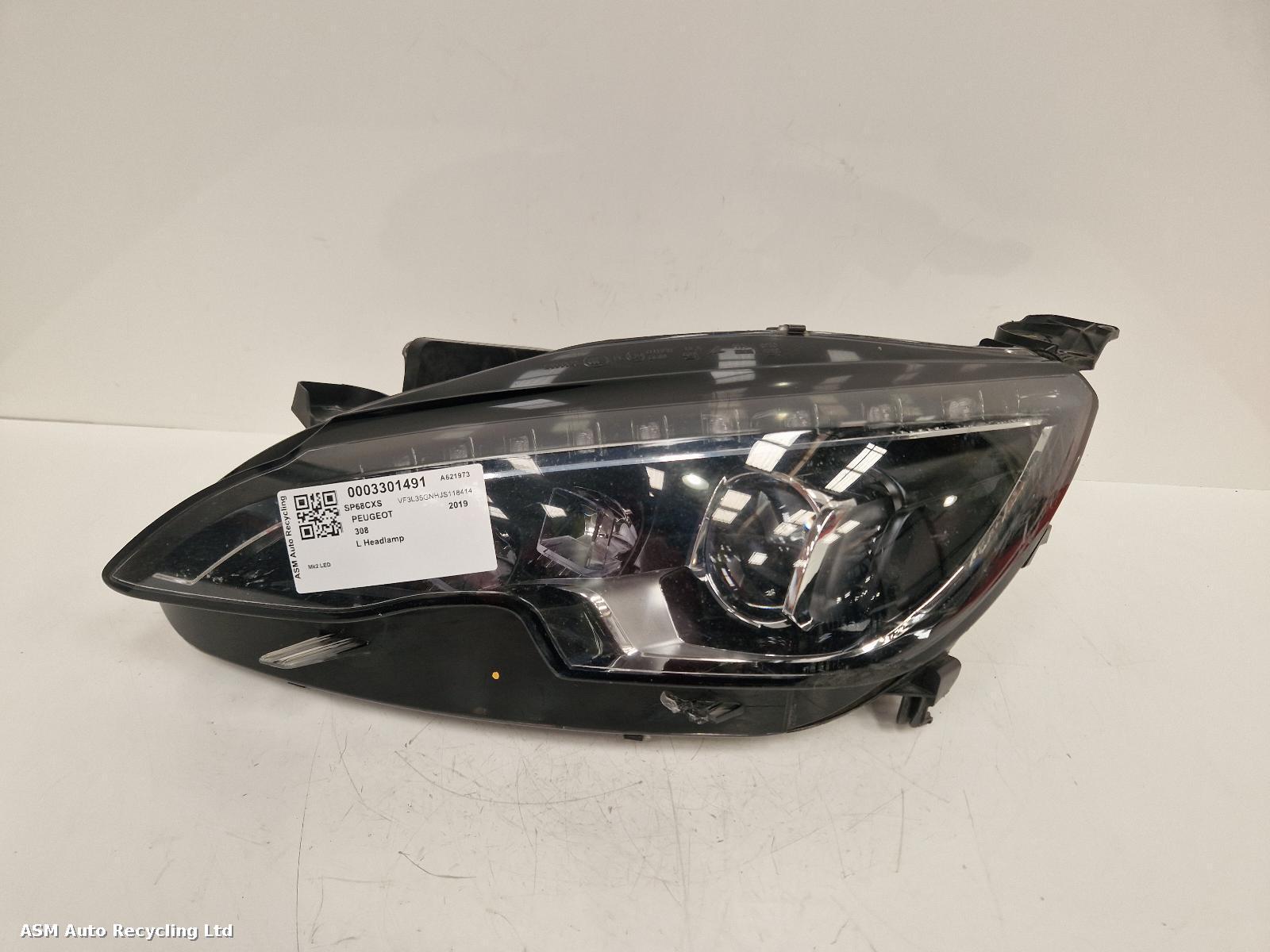 View Auto part L Headlamp Peugeot 308 2019