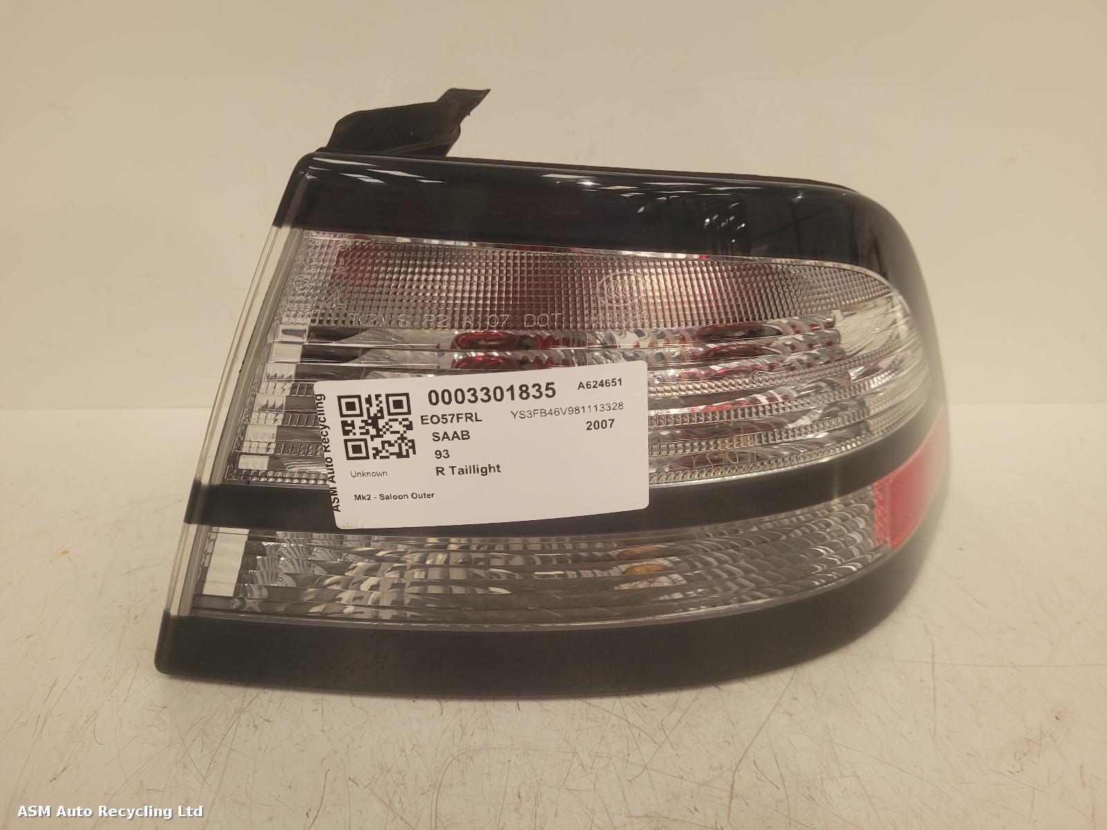 View Auto part R Taillight Saab 93 2007
