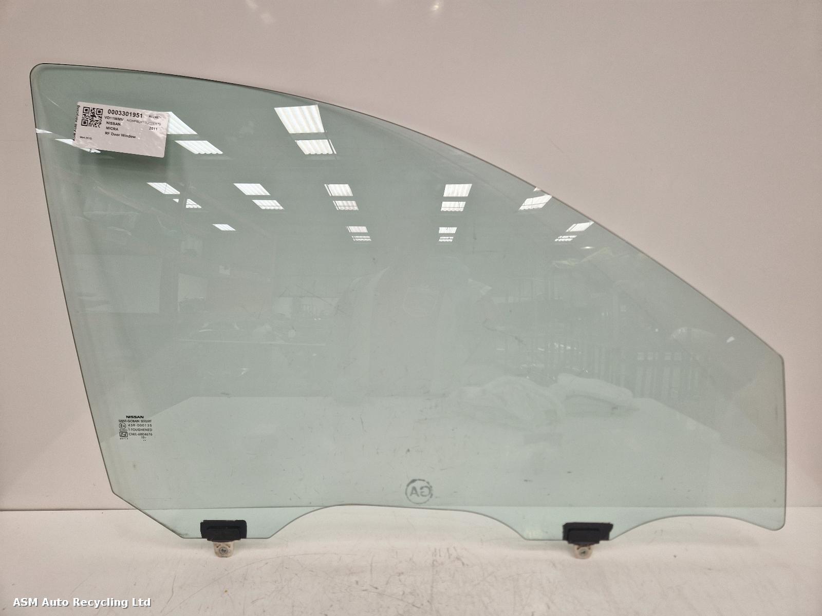 View Auto part RF Door Window Nissan Micra 2011