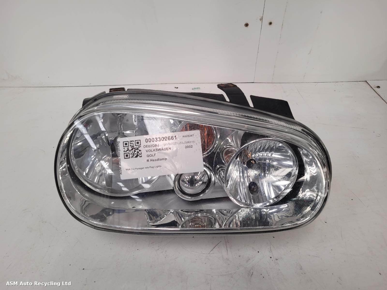 View Auto part R Headlamp Volkswagen Golf 2002