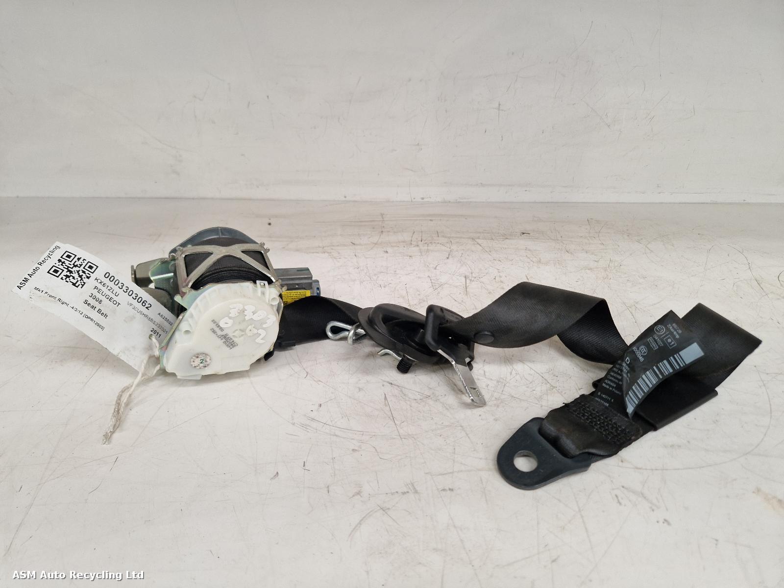 View Auto part Seat Belt Peugeot 3008 2011