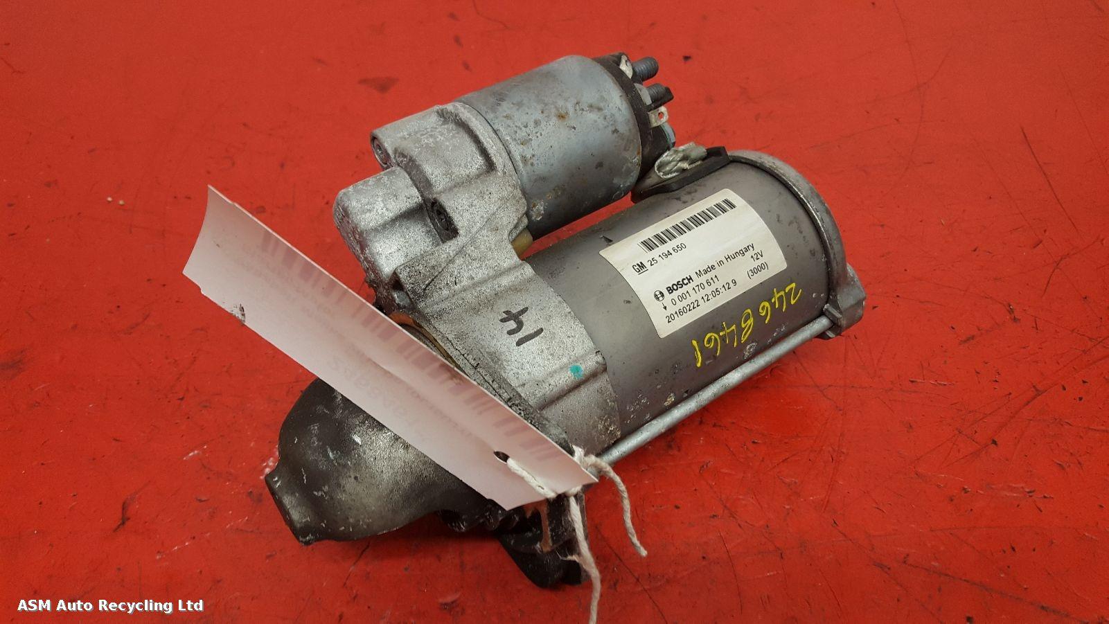 View Auto part Starter Motor Vauxhall Mokka 2016