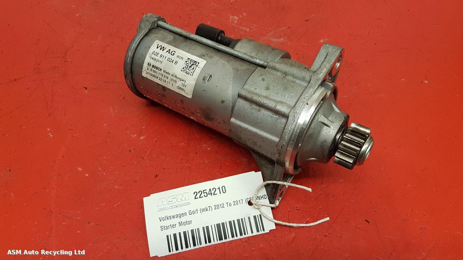 View Auto part Starter Motor Volkswagen Golf 2015